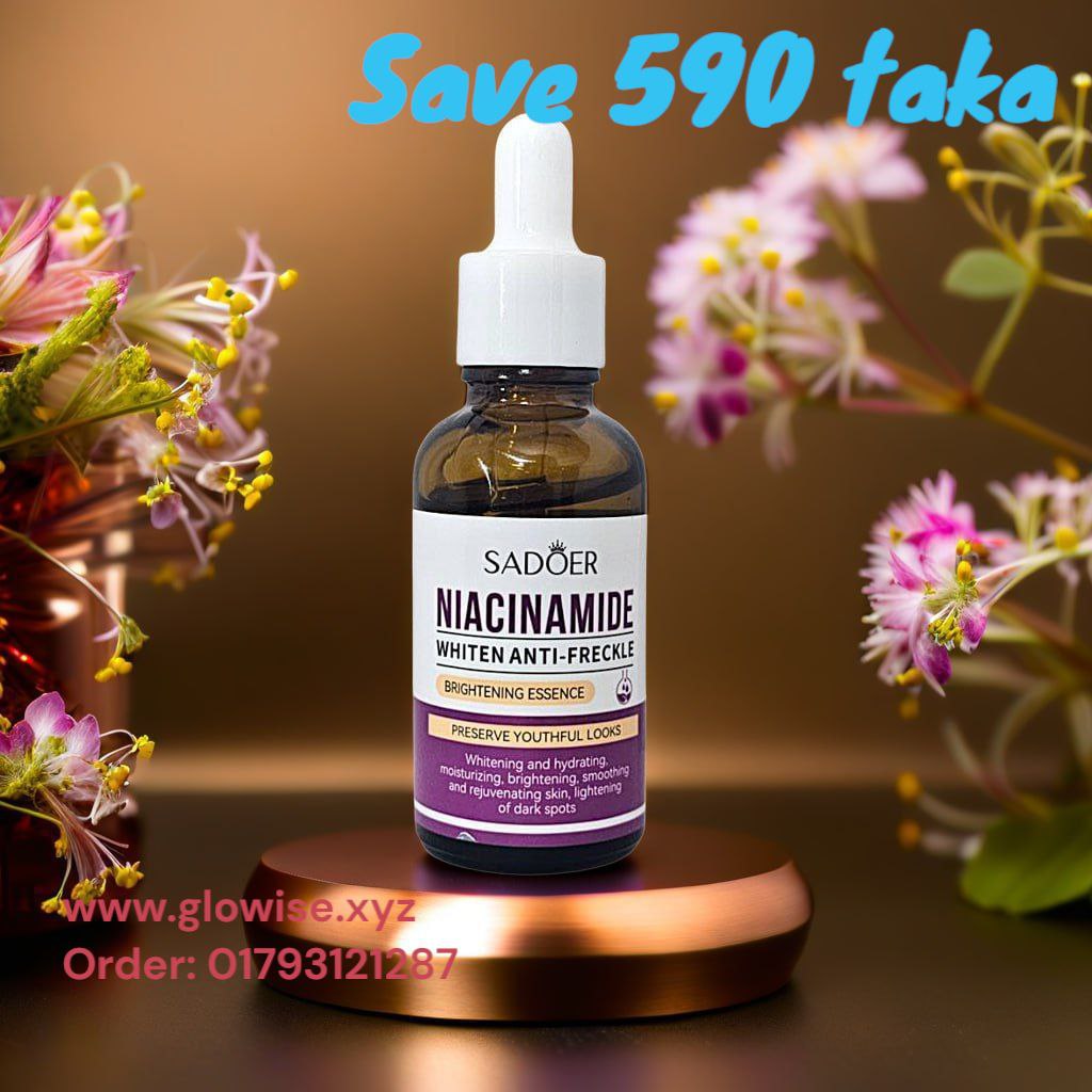 Sadoer Niacinamide Whiten Anti-Freckle Brightening Essence, 30ml
